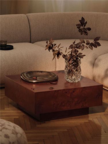 Ferm Living Bellure Tafelaufsatz Ø: 35 cm - Stein/Rustikale Bronze