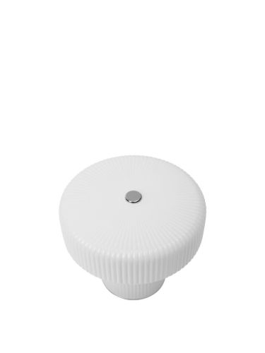 Ferm Living Ripple Tragbare Lampe, H: 10 cm, Opalglas/Weiß
