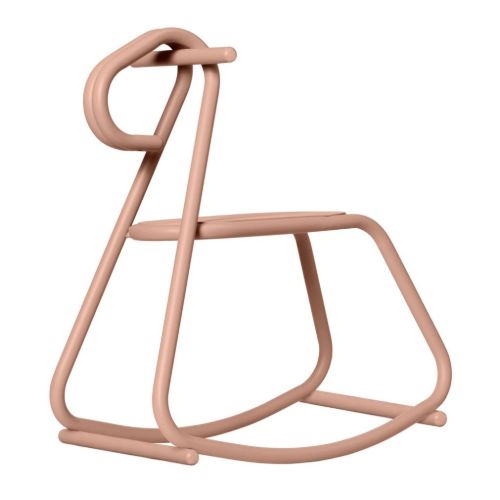 Ferm Living Lussi Rocking Horse H: 53 cm - Powder Coated Steel/Rose