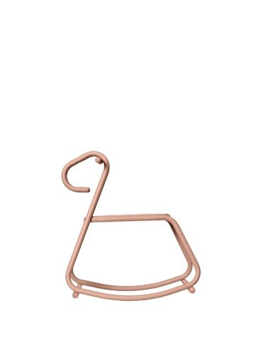 Ferm Living Lussi Schaukelpferd H: 53 cm - Pulverbeschichteter Stahl/Rose