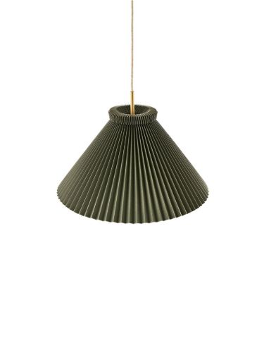 Le Klint Modell 1 Lampenschirm Ø: 33 cm - Messing/Moosgrün
