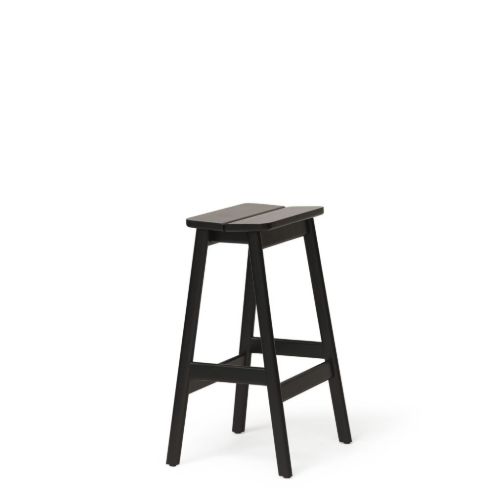 Form & Refine Angle Barhocker H: 65 cm - Schwarze Buche