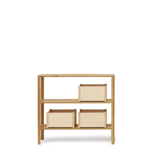 Form & Refine Leaf Regal 1x3 L: 100 cm - Geölte Eiche