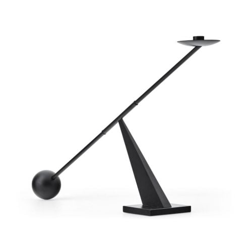 Audo Copenhagen Interconnect Candleholder Small H: 25,5 cm - Steel/Black