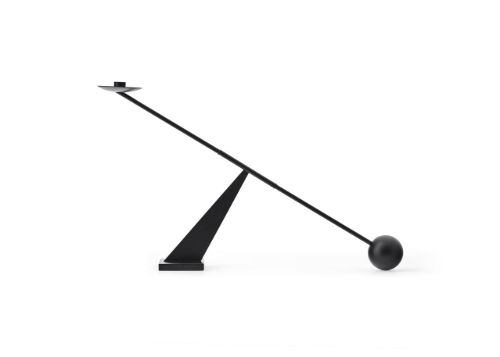 Audo Copenhagen Interconnect Kerzenhalter Klein H: 25,5 cm - Stahl/Schwarz