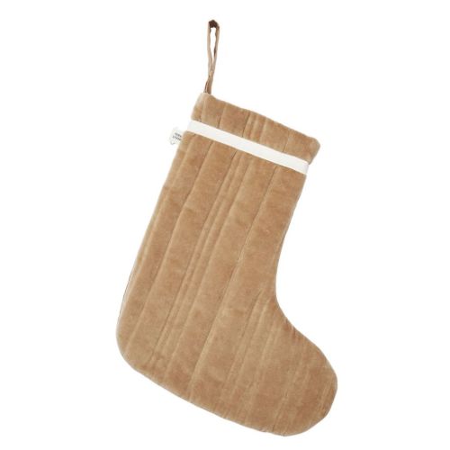 Ferm Living Vari Quilted Julesok H: 40 cm - Bomuld/Tan
