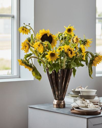 House Doctor Flood Vase H: 33 cm - Jern/Antik Brun