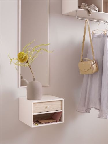 Montana Selection Dash Nachttisch mit Aufhängevorrichtung 35,4 x 24 x 30 cm - 38 Snow