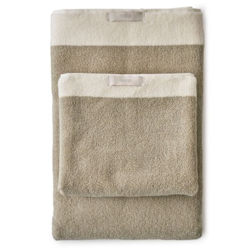 Vipp 104 Håndklæde 76x135 cm - Økologisk Bomuld/Khaki