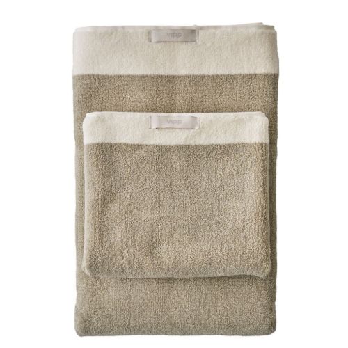 Vipp 105 Håndklæde 100x180 cm - Økologisk Bomuld/Khaki