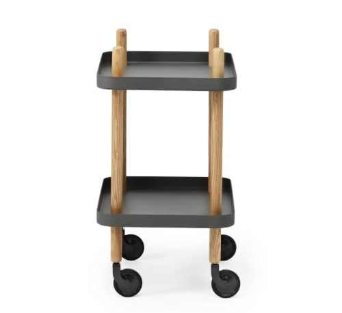 Normann Copenhagen Block Rolltisch H: 64 cm – Dunkelgrau