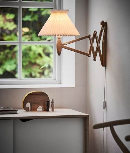 Le Klint Sax 224 6/17 Wandleuchte H: 31 cm - Helle Eiche / Standard