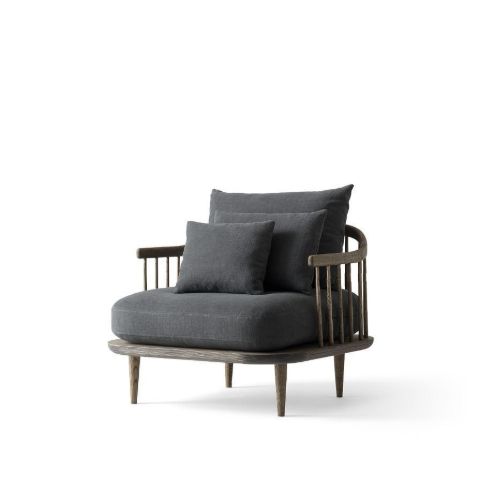 &Tradition Fly SC1 Lounge Chair  - Smoked Oiled Oak/Hot Madison 093