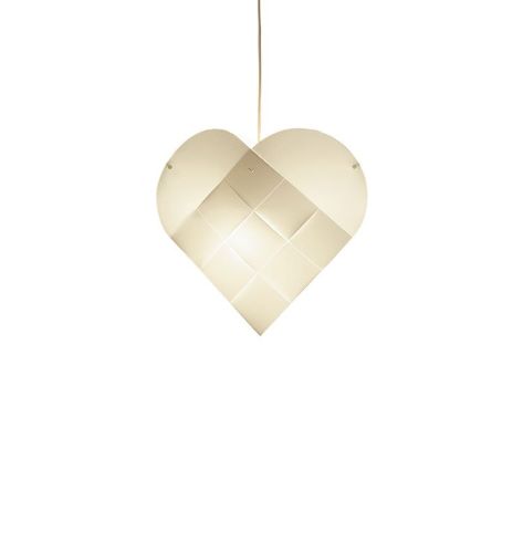 Le Klint Julehjerte Medium H: 48 cm - Hvid 