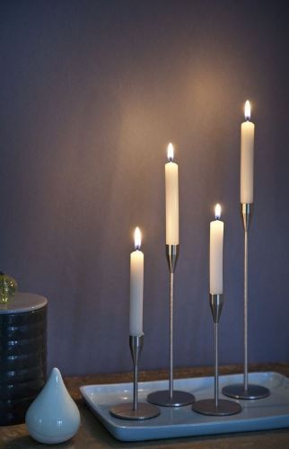 Piet Hein Mars Kerzenständer H: 14 cm - Silber
