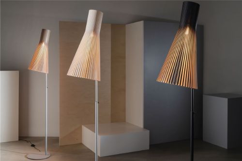 Secto Design 4210 Stehleuchte Ø: 30 cm - Walnuss
