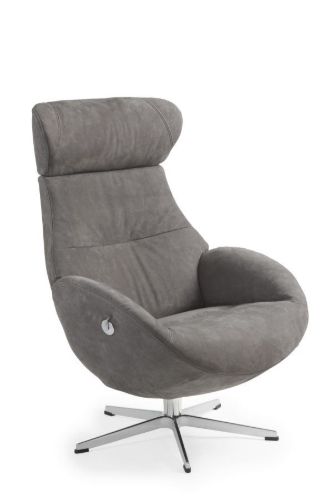 Conform Globe Lænestol  - Grå Læder/Alu (Prisgruppe 30/2534-75)