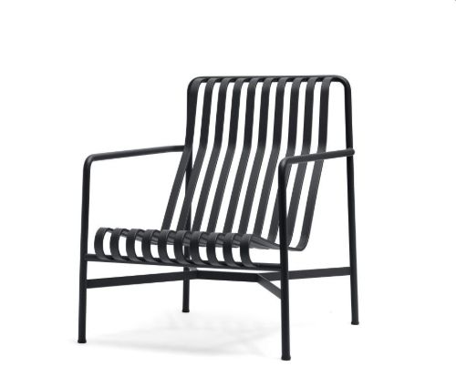 HAY Palissade Lounge Chair High  - Antrachite