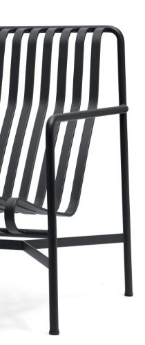 HAY Palissade Lounge Chair High SH: 38 cm - Anthrazit