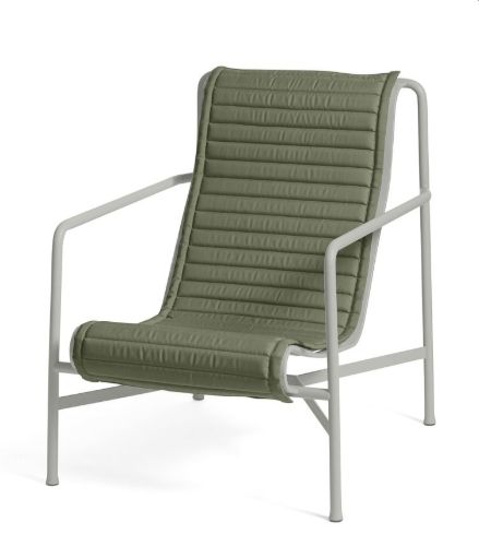 HAY Palissade Loungesessel Hohes Steppkissen 49,5x139 cm - Oliv