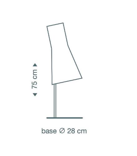 Secto Design 4220 Tischleuchte H: 75 cm - Walnuss