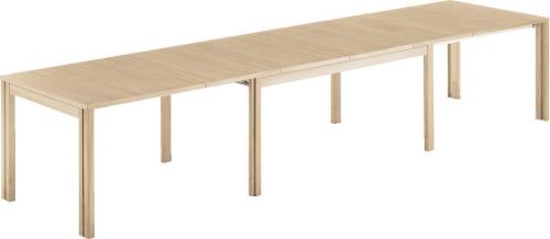 Skovby SM23 Esstisch inkl. 3 zusätzliche Teller 90 x 150 cm – lackierte Eiche