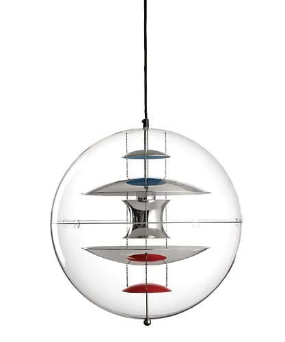 Verpan Acrylschirm für Globe Ø:50 Alu - Untere Kuppel