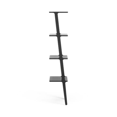 Swedese Libri Bücherregal 4 Regale H: 151 cm - Schwarz lackierte Esche