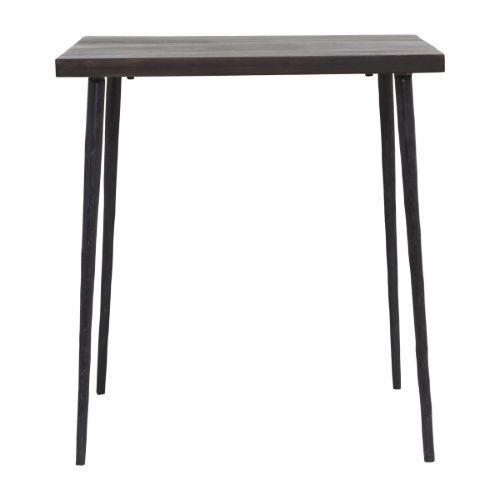 House Doctor Bord Slated 70 x 70 cm - Sort Bejdset