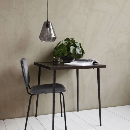 House Doctor Tisch Schiefer 70 x 70 cm – Schwarz gebeizt OUTLET