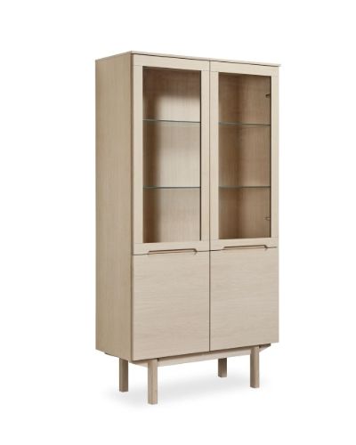Skovby Vitrine SM307 98 x 182 cm – Eiche naturgeölt