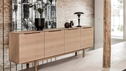 Skovby SM306 Beistelltisch 79 x 194 cm – Eiche naturgeölt