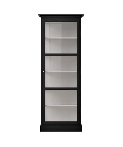 Lindebjerg Design Classic V1 Vitrineskab Højre-hængt Dør 70x210 cm - Black