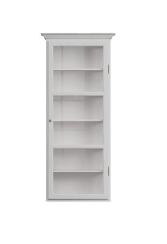 Lindebjerg Design Classic V4 Vitrineskab Højrehængt Dør 70x170 cm - White