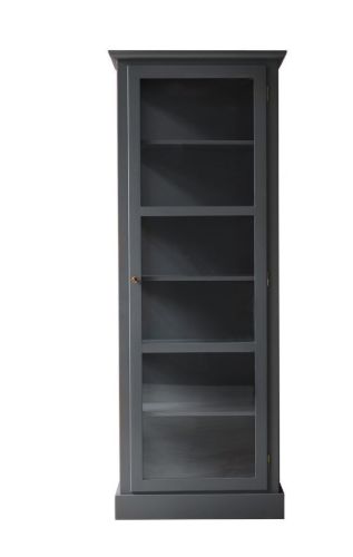 Lindebjerg Design Color N1 Vitrineskab Højrehængt Dør 70x210 cm - Anthracite