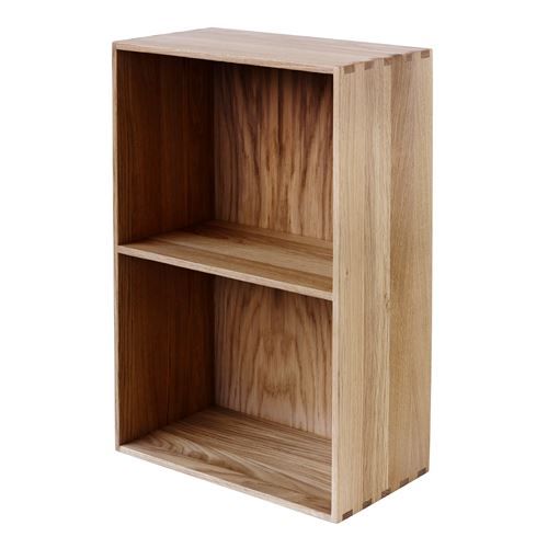 FDB Møbler B98 Mogens Koch Bücherregal D: 20 cm – Massive Eiche/Mattlack 