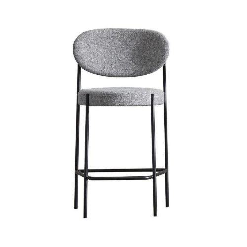 Verpan Series 430 Bar Stool High 75 - Light Grey/Hallingdal 65