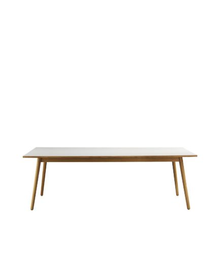 FDB Furniture Esstisch Poul M. Volther C35C 95x220 cm - Eiche/Hellgrau