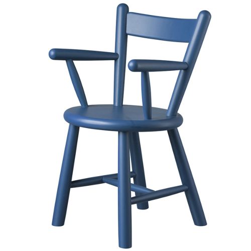 FDB Furniture Kinderstuhl Børge Mogensen P9 - Blau
