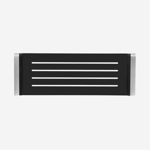 Vipp 6 Duschregal L. 30,1 cm – Schwarz/Edelstahl