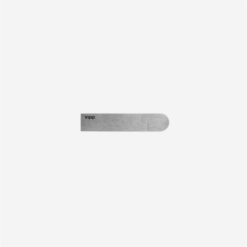Vipp 3 Toilettenpapierhalter L: 17 cm – Edelstahl