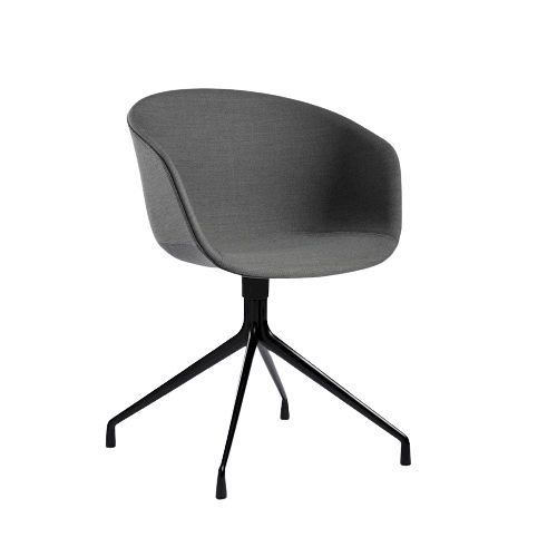 HAY AAC 21 About A Chair  - Black Powder Coated Aluminium/Steelcut Trio 153