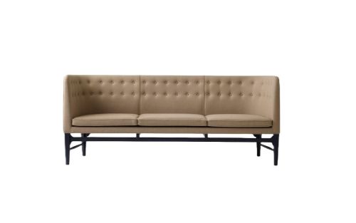 &Tradition AJ5 Mayor 3 Pers. Sofa L: 200cm - Brun/Sortlakeret Eg (Hallingdal 224)