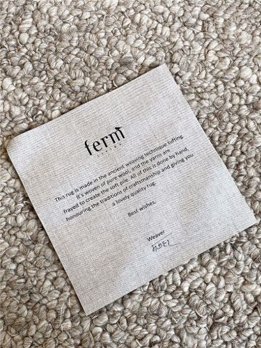 Ferm Living Shade Loop Teppich 200 x 300 cm – Warmes Beige