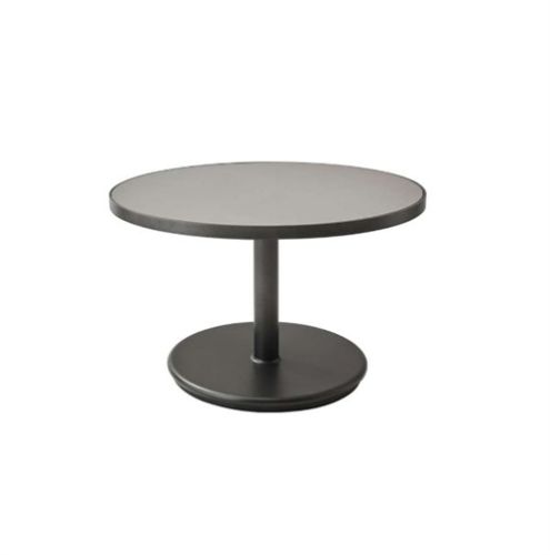 Cane-line Outdoor Go Couchtisch Ø: 60 cm - Lavagrau/Hellgrau