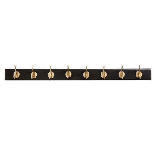 Nordal Edgy Garderobenständer m. 8 Haken 90 cm – Messing / Mattschwarz