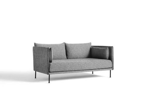 HAY Silhouette 2 Personers Sofa Mono L: 171 cm - Olavi by Hay 03 / Black powder coated steel