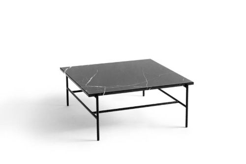 HAY Rebar Couchtisch L: 80 x B: 84 x H: 33 cm - Schwarzer Marmor