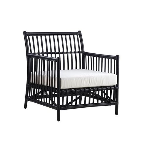 Sika-Design Caroline Loungesessel inkl. Sædehynde SH: 42 cm – Schwarz/A670 Michelangelo Weiß