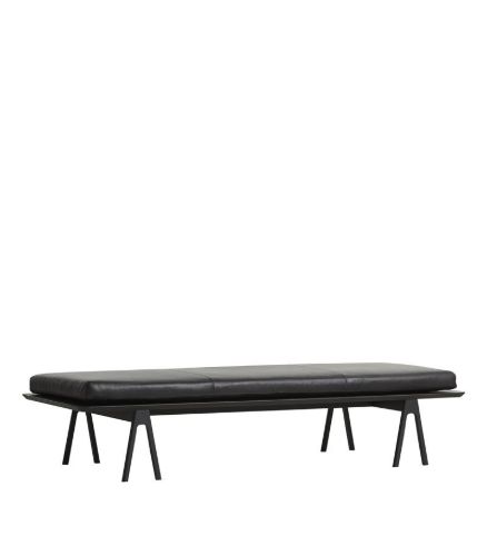 WOUD Level Daybed L: 190 cm - Sort Eg/Sort Læder